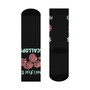 Don't Fear The Scallops Shell Graphic Socks (Black Cushioned Crew Socks By Seashell Mart And Emporium)