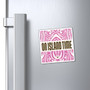 Island Time Tiki Square Magnet (Indoor Vinyl Beach Magnet By Seashell Mart And Emporium) - 3 sizes