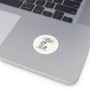 The Beach Is Calling Round Sticker (Premium Vinyl Beach Sticker By Seashell Mart And Emporium) - 5 sizes