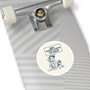 The Beach Is Calling Round Sticker (Premium Vinyl Beach Sticker By Seashell Mart And Emporium) - 5 sizes