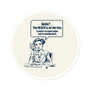 The Beach Is Calling Round Sticker (Premium Vinyl Beach Sticker By Seashell Mart And Emporium) - 5 sizes