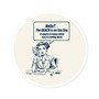 The Beach Is Calling Round Sticker (Premium Vinyl Beach Sticker By Seashell Mart And Emporium) - 5 sizes