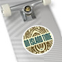 Island Time Tiki Round Sticker (Premium Vinyl Beach Sticker By Seashell Mart And Emporium) - 5 sizes