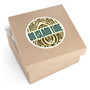 Island Time Tiki Round Sticker (Premium Vinyl Beach Sticker By Seashell Mart And Emporium) - 5 sizes