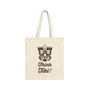 Think Tiki Mask Canvas Tote (Natural Cotton Canvas Tote Bag by Seashell Mart & Emporium)