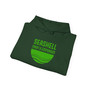 Green Logo Hoodie Seashell Mart & Emporium (Unisex Heavy Blend Hooded Sweatshirt By Seashell Mart And Emporium) - 5 colors
