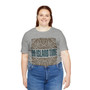 On Island Time Tiki Style Shirt Navy and Brown (Unisex Jersey Short Sleeve Tee By Seashell Mart And Emporium) - 5 colors