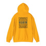 On Island Time Tiki Style Hoodie Navy and Brown (Unisex Heavy Blend Hooded Sweatshirt By Seashell Mart And Emporium)