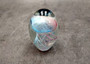 Jellyfish Glass Egg Light Blue Pink Paperweight Glow In The Dark (1 figurine approx. 3.5 inches tall) Jellyfish desk ornament for display!