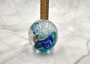 Hand Blown Glass Ocean Wave Ball Paperweight (1 ornament approx. 3.25 inches tall) Copyright 2025 SeaShellSupply.com.