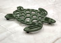 Cast Iron Sea Turtle Green Metal Trivet (1 trivet approx. 7+ inches wide) Green Metal Sea Turtle Trivet adds coastal charm & protection! Copyright 2025 SeaShellSupply.com.