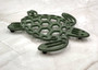 Cast Iron Sea Turtle Green Metal Trivet (1 trivet approx. 7+ inches wide) Green Metal Sea Turtle Trivet adds coastal charm & protection! Copyright 2025 SeaShellSupply.com.