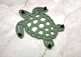 Cast Iron Sea Turtle Green Metal Trivet (1 trivet approx. 7+ inches wide) Green Metal Sea Turtle Trivet adds coastal charm & protection! Copyright 2025 SeaShellSupply.com.