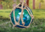 Hanging Nautical Garland Green Glass Float Mermaid Figurine Shells (1 Garland approx. 22 x 9 inches) Shell Mermaid Mobile for beachy decor! opyright 2025 SeaShellSupply.com.
