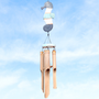 Hanging Bamboo Blue Seahorse Windchime (1 Chime approx. 34 x 3.5 inches) Seahorse Bamboo Wind Chime brings beachside charm to any home!
