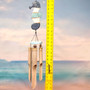 Hanging Bamboo Blue Seahorse Windchime (1 Chime approx. 34 x 3.5 inches) Seahorse Bamboo Wind Chime brings beachside charm to any home!