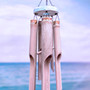 Hanging Bamboo Blue Seahorse Windchime (1 Chime approx. 34 x 3.5 inches) Seahorse Bamboo Wind Chime brings beachside charm to any home!
