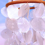 White Capiz Shell Wind Chime Chandelier (1 chime approx. 10 x 4 inches) Natural White Capiz Shell Wind Chime for coastal home décor! Copyright 2026 SeaShellSupply.com.