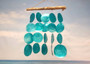 Turquoise Capiz Shell Flat Wind Chime (1 Chime approx. 13 x 16 inches) Turquoise Capiz Shell Flat Wind Chime for beachside home charm! Copyright 2025 SeaShellSupply.com.