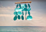 Turquoise Capiz Shell Flat Wind Chime (1 Chime approx. 13 x 16 inches) Turquoise Capiz Shell Flat Wind Chime for beachside home charm! Copyright 2025 SeaShellSupply.com.