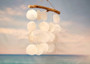 White Capiz Shell Flat Wind Chime (1 chime approx. 14 x 12 inches) Natural White Round Cut Capiz Shell Wind Chime for coastal home décor! Copyright 2025 SeaShellSupply.com.