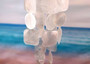 White Circle and Square Capiz Wind Chime Chandelier (1 chime approx. 20 x 5.25 inches) Natural Capiz Wind Chime for coastal home décor! Copyright 2025 SeaShellSupply.com.