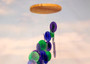 Purple Green Spiral Capiz Shell WInd Chime (1 Chime approx. 23 x 5 inches) Green Purple Capiz Wind Chime brings beachside charm to any home! Copyright 2025 SeaShellSupply.com.