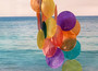 Rainbow Spiral Round Cut Capiz Wind Chime (1 chime approx. 25 x 5 inches) Colorful Capiz Shell Wind Chime adding coastal charm to any home!