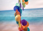 Rainbow Spiral Round Cut Capiz Wind Chime (1 chime approx. 25 x 5 inches) Colorful Capiz Shell Wind Chime adding coastal charm to any home!
