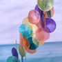 Rainbow Spiral Round Cut Capiz Wind Chime (1 chime approx. 25 x 5 inches) Colorful Capiz Shell Wind Chime adding coastal charm to any home! Copyright 2026 SeaShellSupply.com.