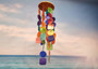 Rainbow Capiz Shell Wind Chime (1 chime approx. 21 x 5.5 inches) Colorful Capiz Shell Wind Chime adding beachside charm to any home or space! Copyright 2025 SeaShellSupply.com.