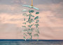 Ocean Blue Starfish Beach Glass Wind Chime Chandelier (1 chime approx. 8 x 4 inches) Starfish Seaglass Wind Chime for coastal home décor! Copyright 2025 SeaShellSupply.com.