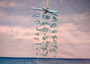 Ocean Blue Starfish Beach Glass Wind Chime Chandelier (1 chime approx. 8 x 4 inches) Starfish Seaglass Wind Chime for coastal home décor! Copyright 2025 SeaShellSupply.com.