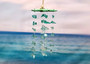 Green Starfish Hanging Beach Glass Wind Chime (1 chime approx. 10 x 5 inches) Green Starfish Seaglass Wind Chime for coastal home décor! Copyright 2025 SeaShellSupply.com.
