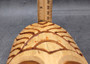 Large Unpainted Wooden Tropical Tiki Mask with Sun Crown (1 mask approx. 12 inches tall) Natural Unfinished Tiki Mask hanging wall decor!