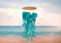 Turquoise Capiz Shell Wind Chime (1 Chime approx. 20 x 5.5 inches) Turquoise Capiz Wind Chime for beachside home charm!