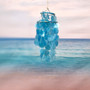 Turquoise Capiz Shell Wind Chime Chandelier (1 Chime approx. 10 x 5 inches) Turquoise Capiz Shell Wind Chime for beachside home charm! Copyright 2026 SeaShellSupply.com.