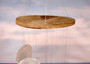 Circle White Spiral Stairway Capiz Shell WInd Chime (1 Chime approx. 31 x 5.5 inches) White Spiral Chime brings beachside charm to any home!