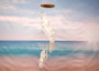Circle White Spiral Stairway Capiz Shell WInd Chime (1 Chime approx. 31 x 5.5 inches) White Spiral Chime brings beachside charm to any home! Copyright 2025 SeaShellSupply.com.\n\n