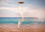 Circle White Spiral Stairway Capiz Shell WInd Chime (1 Chime approx. 31 x 5.5 inches) White Spiral Chime brings beachside charm to any home! Copyright 2025 SeaShellSupply.com.