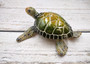 Green Sea Turtle Figurine Painted Resin (1 turtle approx. 6.5 inches long) Green Painted Resin Sea Turtle Figure for coastal home décor! Copyright 2025 SeaShellSupply.com.