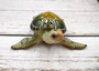 Green Sea Turtle Figurine Painted Resin (1 turtle approx. 6.5 inches long) Green Painted Resin Sea Turtle Figure for coastal home décor! Copyright 2025 SeaShellSupply.com.