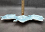 Sea Turtle Light Blue Connected Trio Plate (1 dish approx. 13.5+ inches wide) Light Aqua Sea Turtle Ceramic Dish for coastal table charm! Copyright 2025 SeaShellSupply.com.
