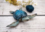 Blue Sea Turtle Figurine Painted Resin (1 turtle approx. 5.75+ inches long) Blue Painted Resin Sea Turtle Figure for coastal home decor! Blue Sea Turtle Figurine Painted Resin (1 turtle approx. 5.75+ inches long) Blue Painted Resin Sea Turtle Figure for coastal home decor!
