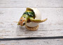 Green Baby Sea Turtle Hatching Figure (1 turtle approx. 3+ inches) Green Painted Resin Baby Turtle Egg Figure for coastal home décor!