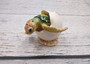 Green Baby Sea Turtle Hatching Figure (1 turtle approx. 3+ inches) Green Painted Resin Baby Turtle Egg Figure for coastal home decor! Copyright 2025 SeaShellSupply.com.