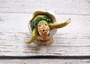 Green Baby Sea Turtle Hatching Figure (1 turtle approx. 3+ inches) Green Painted Resin Baby Turtle Egg Figure for coastal home décor!