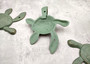 Cast Iron Green Patina Sea Turtle Wall Hook (1 cast iron hook approx. 6+ inches) Verdigris Sea Turtle Wall Hanger for coastal home decor!