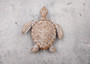 Brown Sea Turtle Figurine Weathered Resin (1 turtle approx. 3.75+ inches) Brown White Sea Turtle Statue for beach home decor & display!