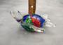 Red Green Blue Glass Sea Turtle Figurine (1 figure approx. 4.5+ inches long) Colorful Glass Sea Turtle for coastal cottage décor charm! Copyright 2025 SeaShellSupply.com.